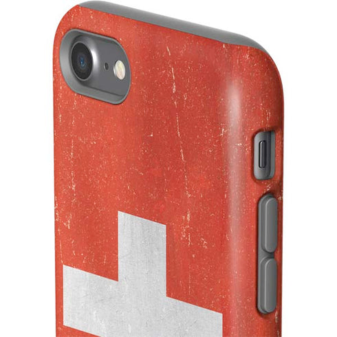 Switzerland Flag Distressed iPhone SE (2nd & 3rd Gen) Pro Case
